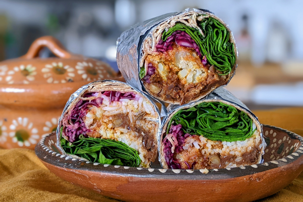 Cauliflower & Refried Carlin Pea Burritos - Hodmedod's British Wholefoods