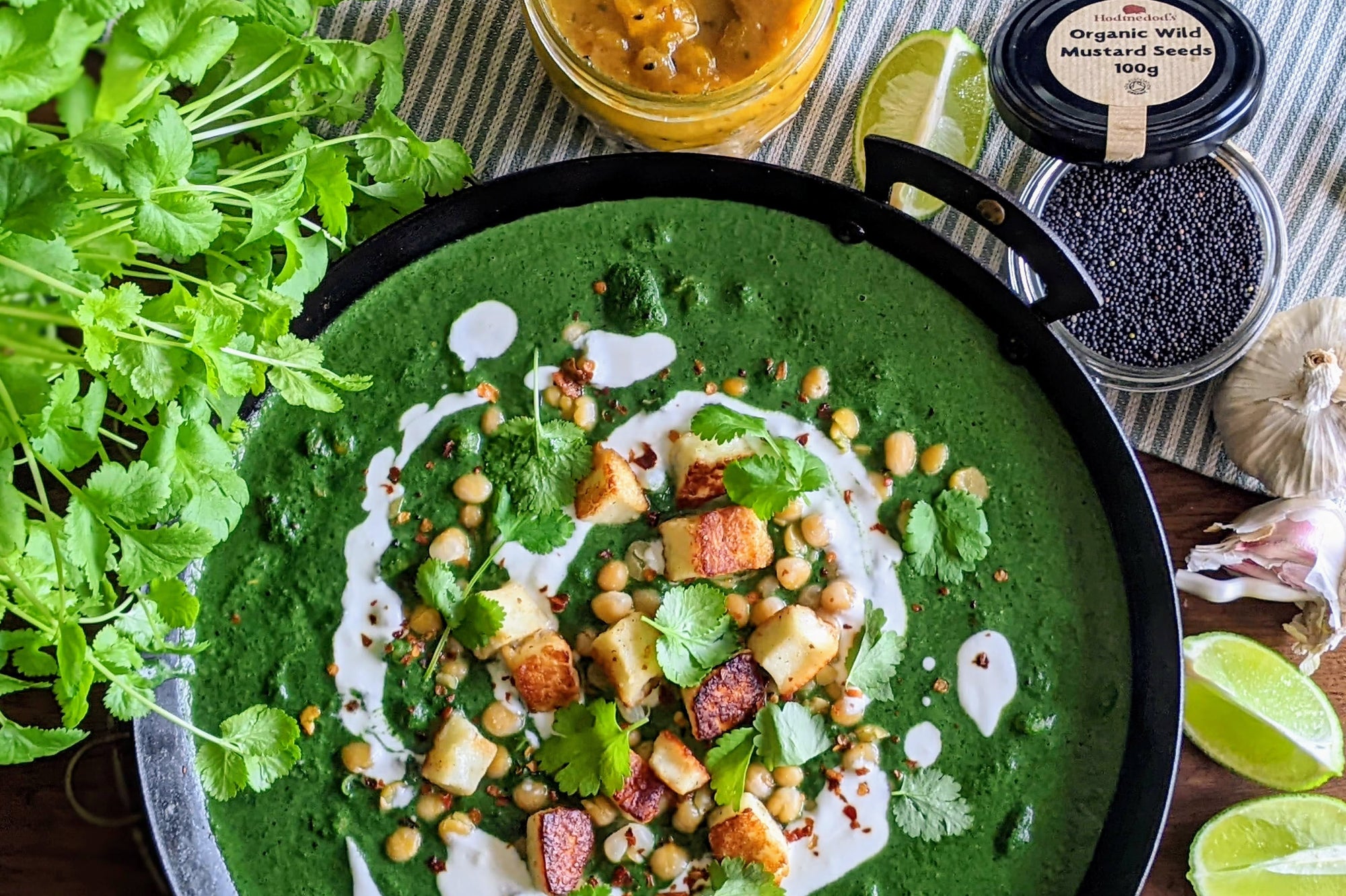 Green Coconut Curry with Flamingo Peas