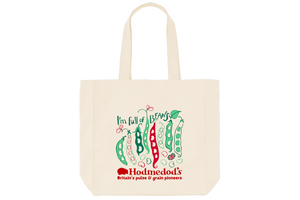Beans & Peas Large Tote Bag, Organic Cotton