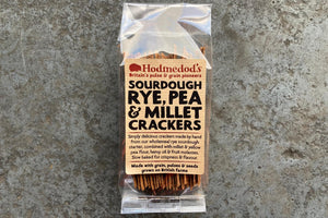 Sourdough Rye, Pea & Millet Crackers