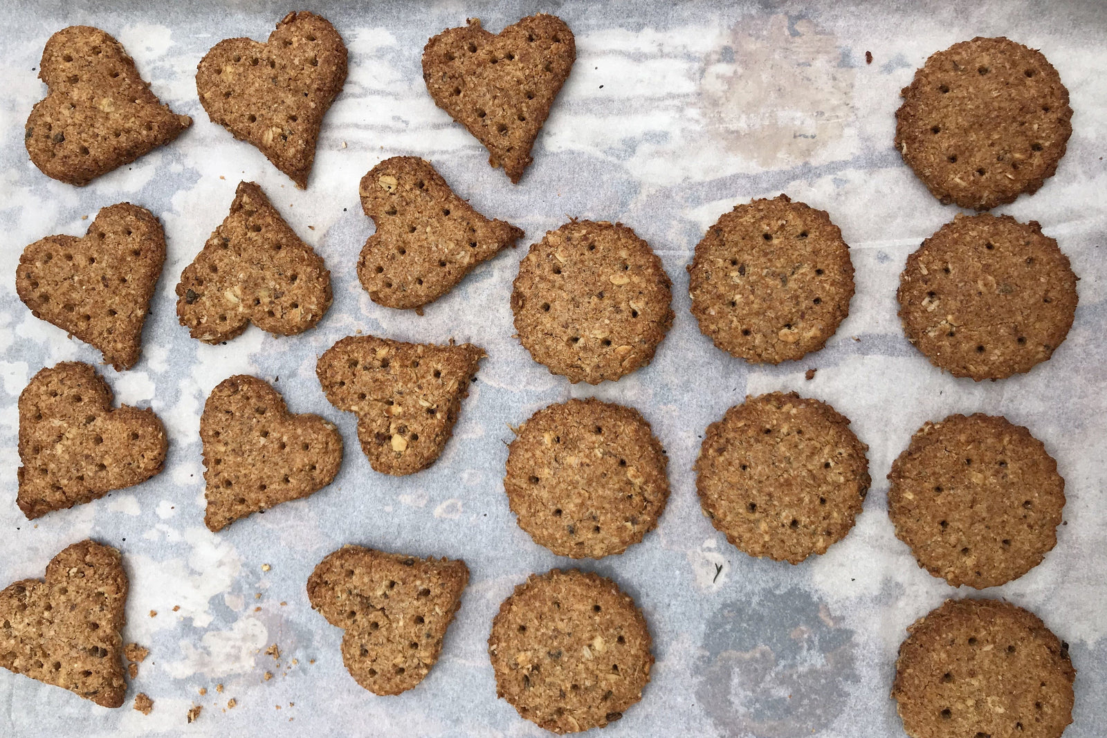 YQ Flour, Bran, honey and oat biscuits