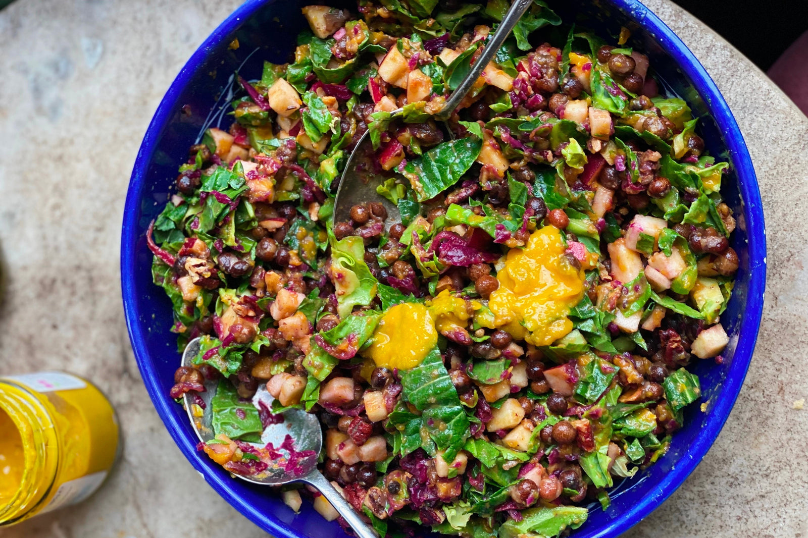 Carlin Pea Salad with Blitzed Squash Dressing