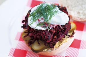 Bean and Beetroot Burgers