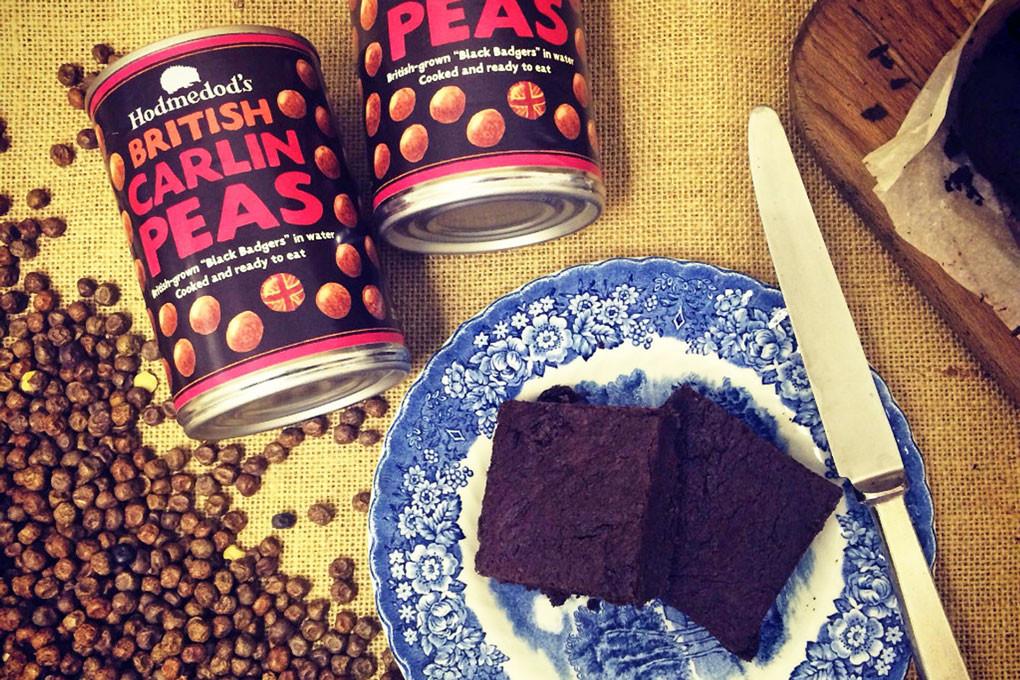 Carlin Pea Chocolate Brownies with Raisins