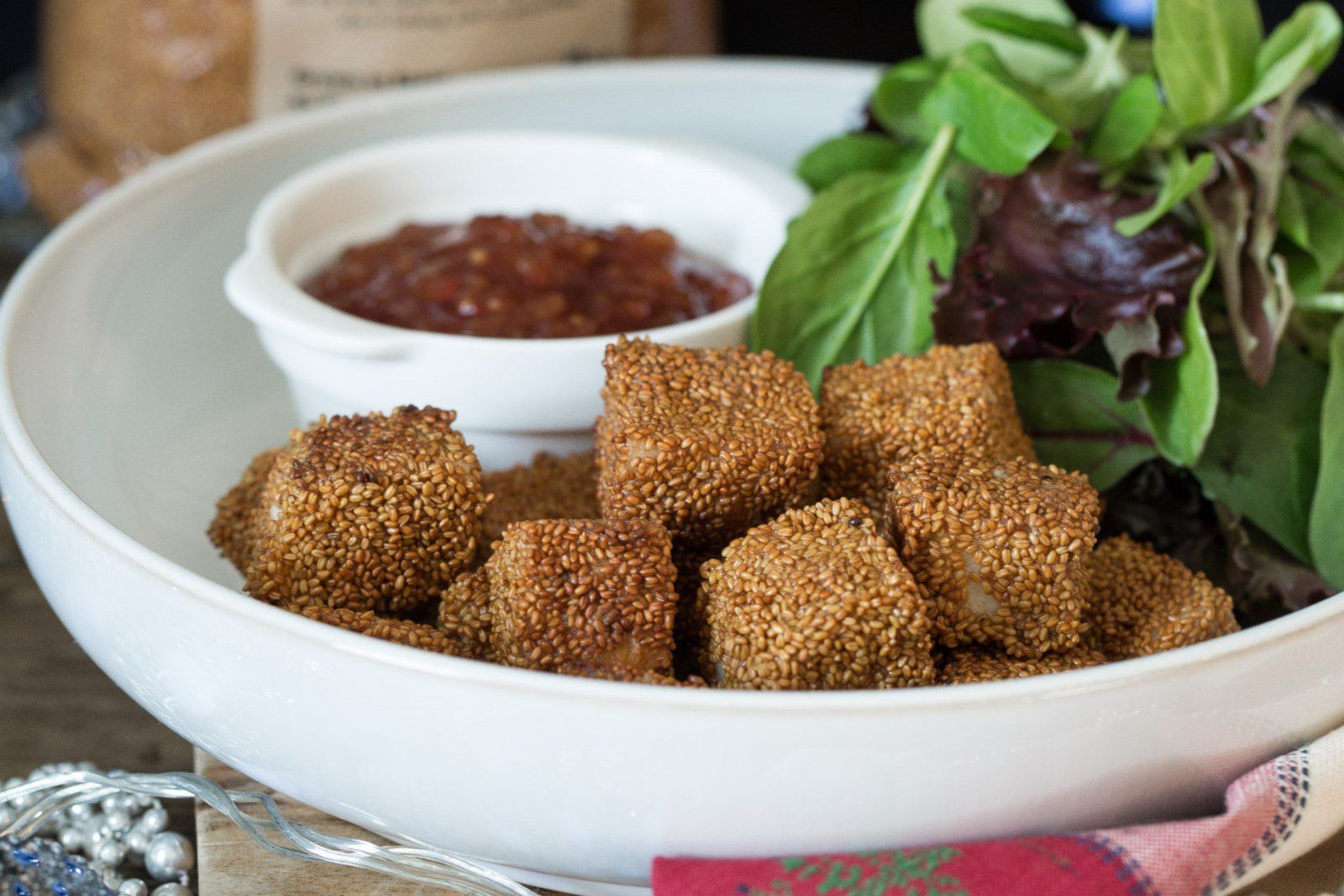 Camelina Halloumi Bites