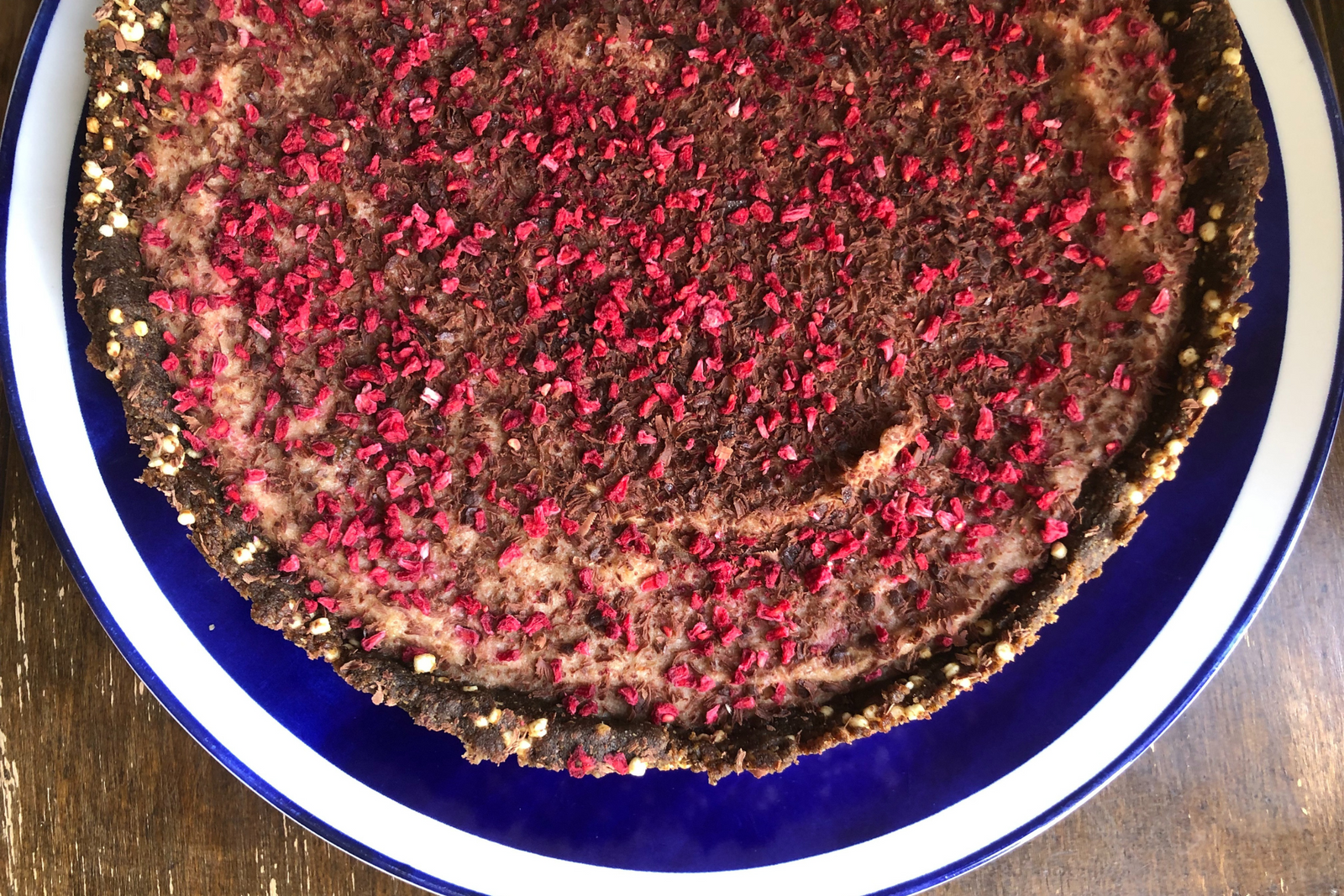 Chilled Raspberry & Almond Tart