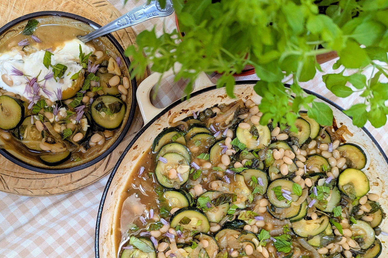 Courgette & White Bean Summer Stew