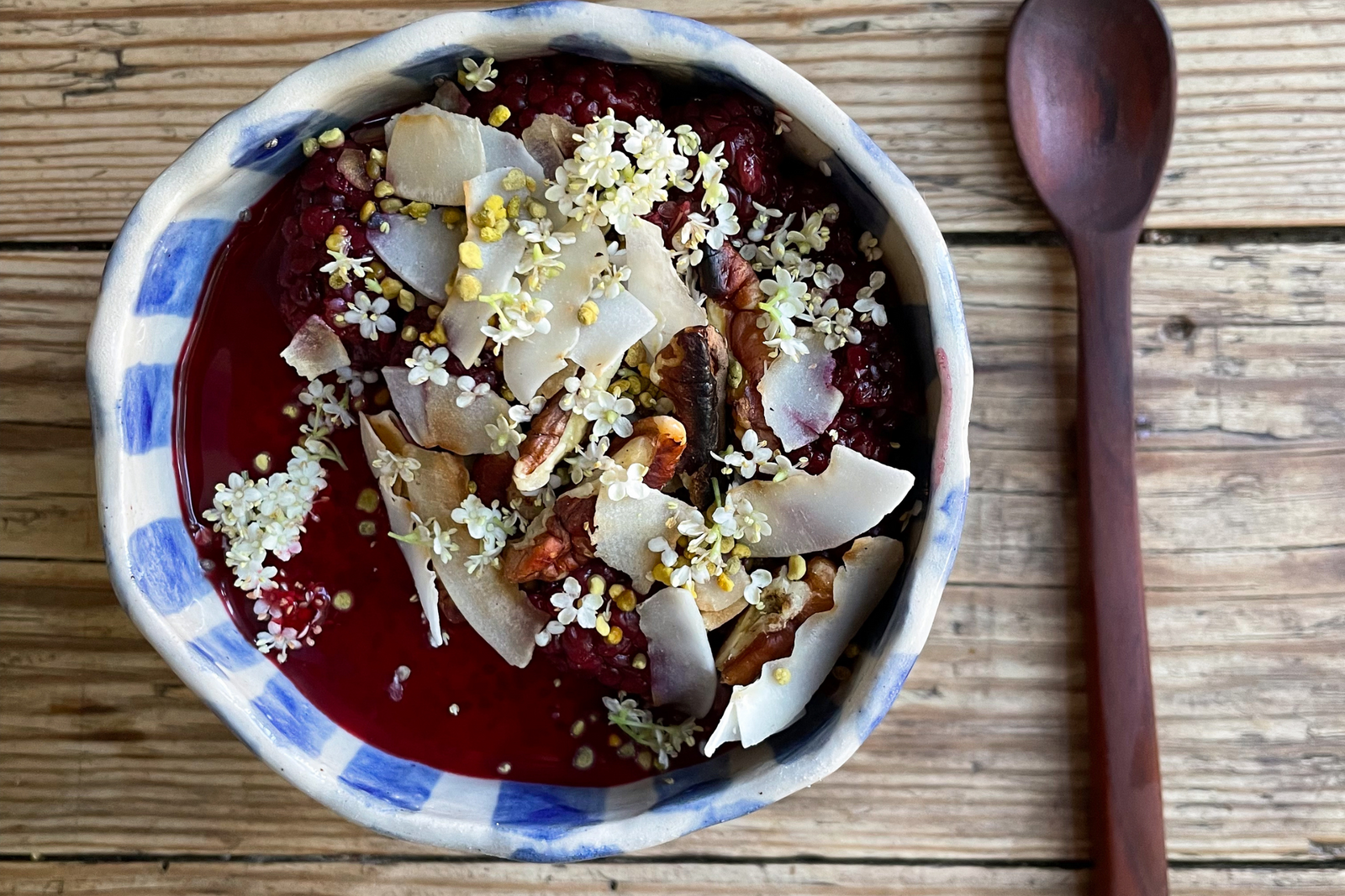 Elderflower & Blackberry Chia Pudding
