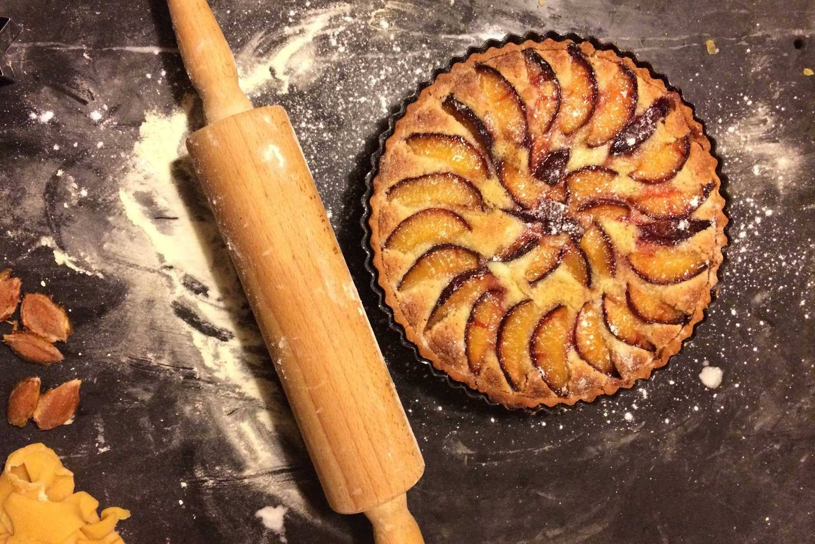 Frangipane Plum Tart with Yellow Pea Pastry