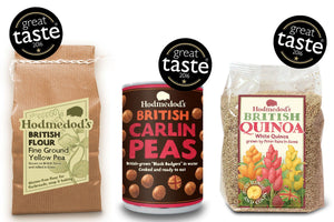 Great Taste awards for Hodmedod's British Quinoa, Carlin Peas and Yellow Pea Flour