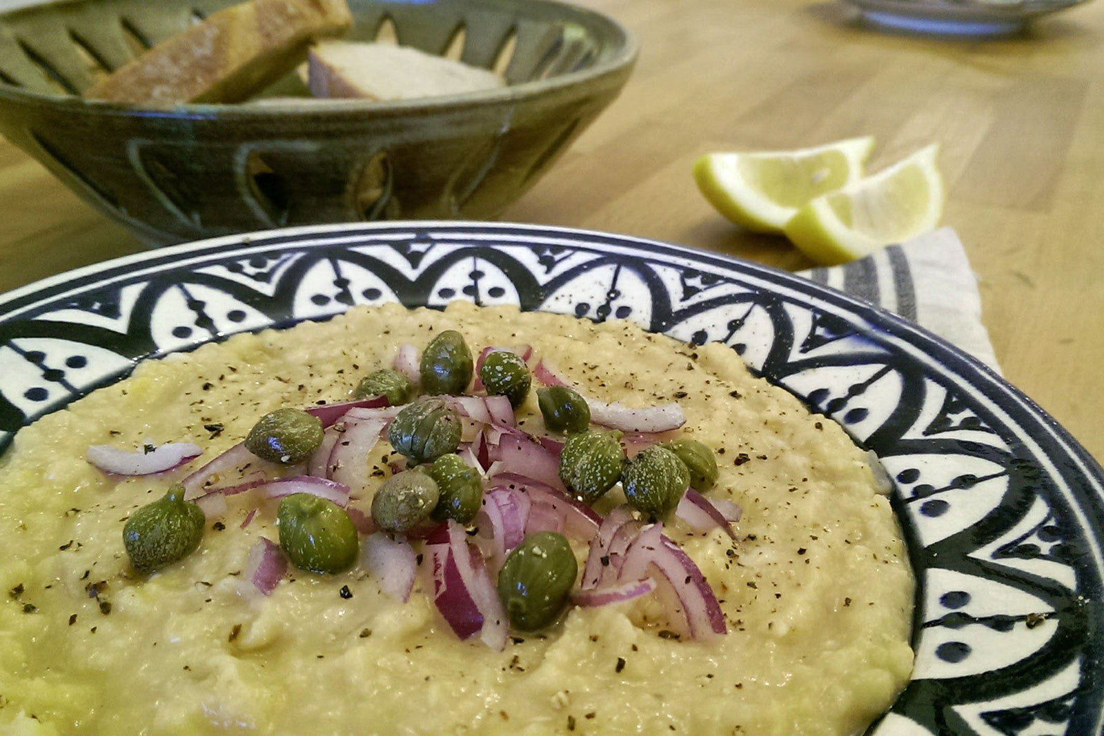 Fava Santorini made with Yellow Split Peas