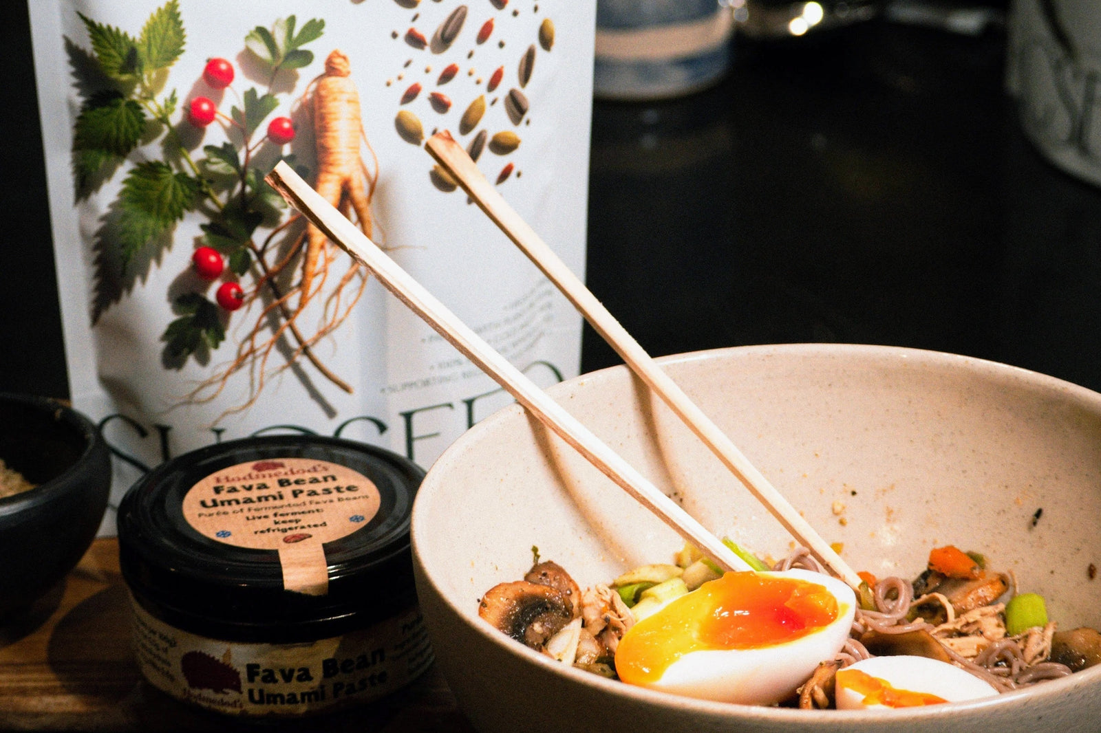 Hodmedod x Sucseed Mushroom & Fava Bean Umami Ramen