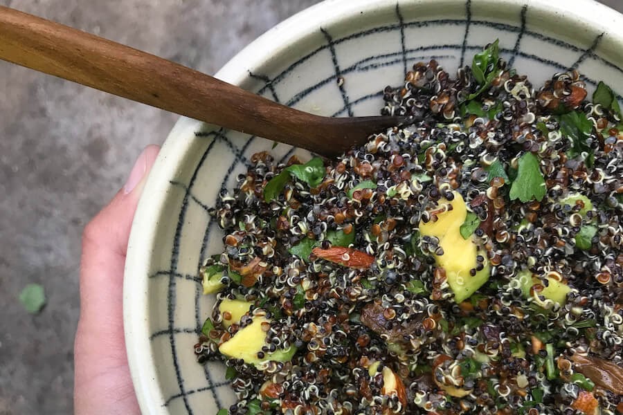 Avocado & Black Quinoa Salad