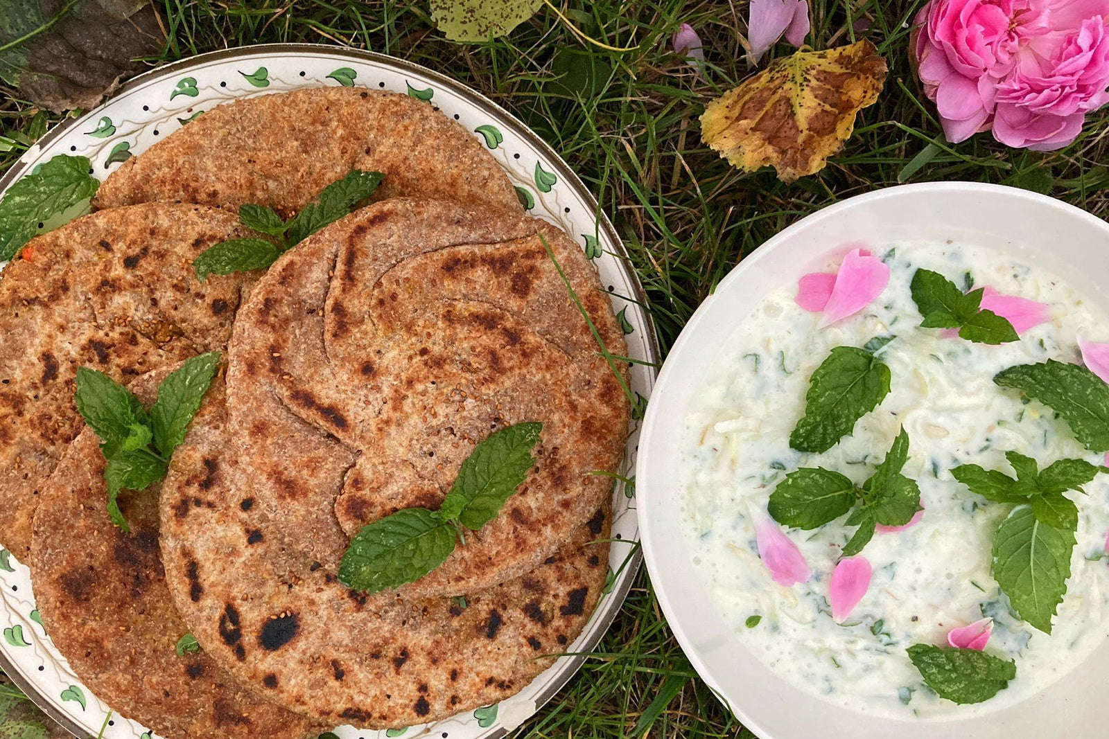 Lakshmi's YQ, Squash & Coriander Parathas
