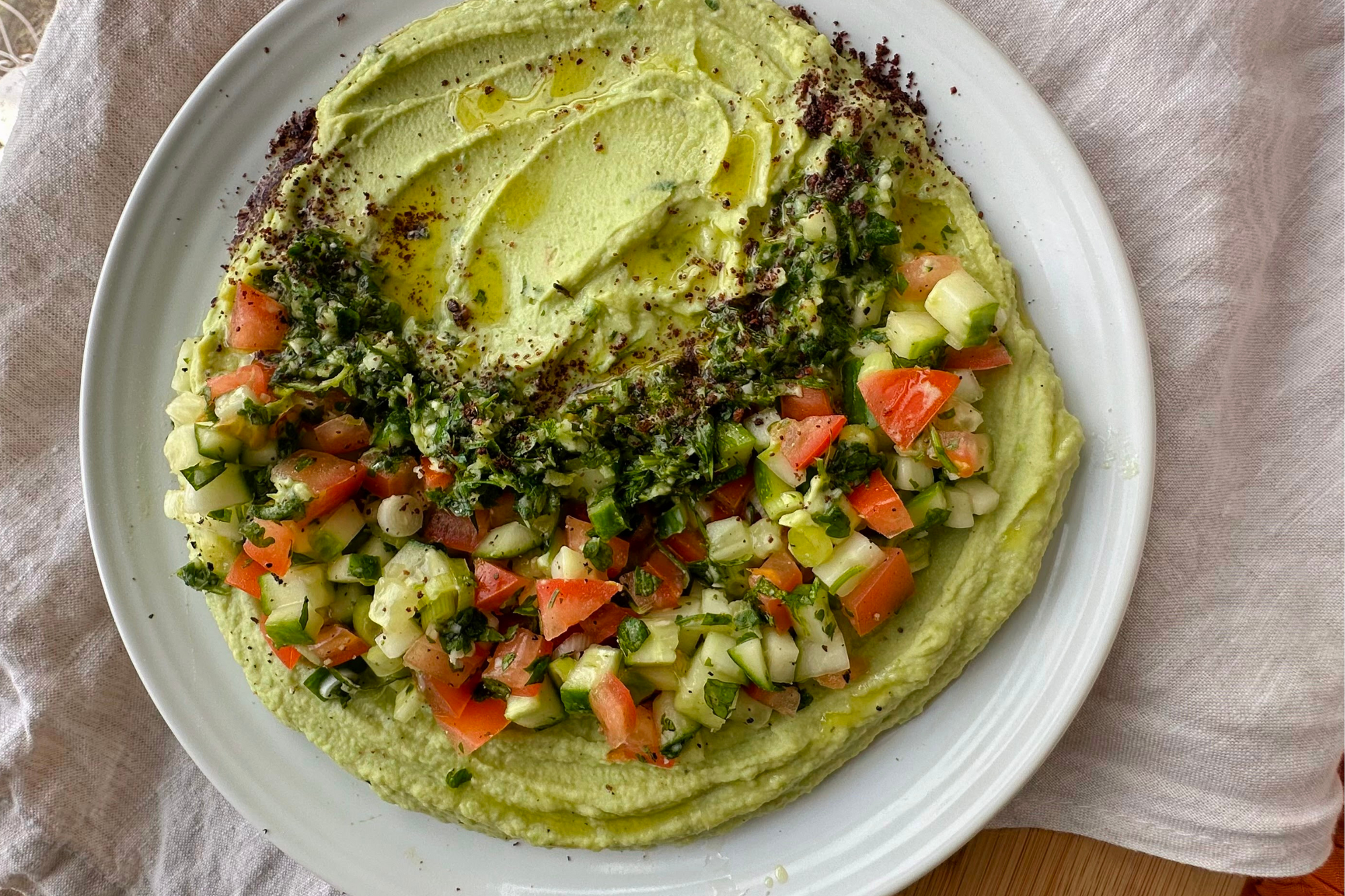 Loaded Fava Bean & Pea Dip