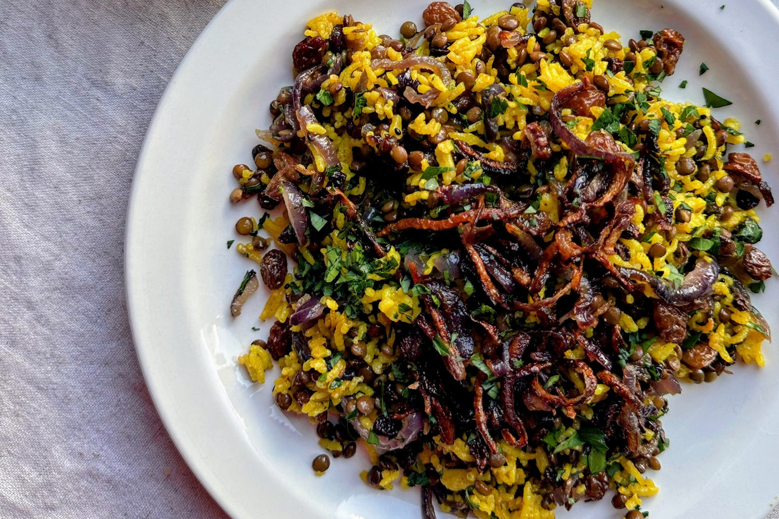 Mejadra Style Lentils & Rice