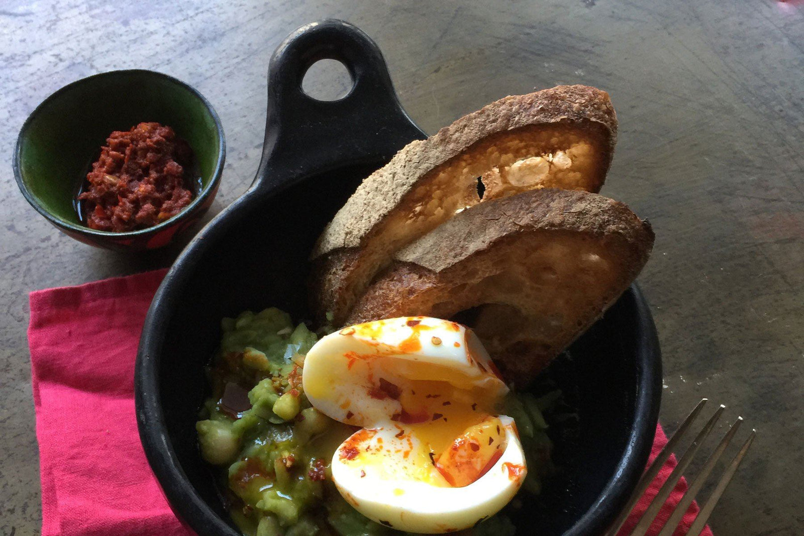 Moorish Mushy Peas with Harissa
