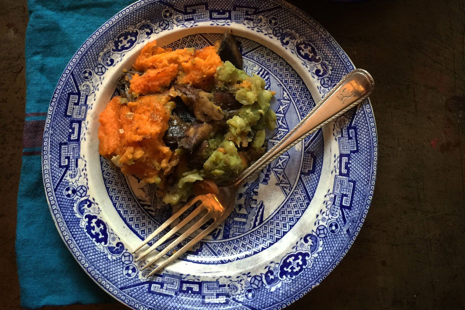 Mushy Pea and Mushroom Pie