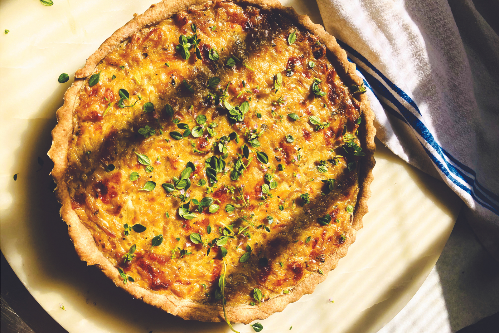 Odila's Onion Tart with Gruyère & Thyme