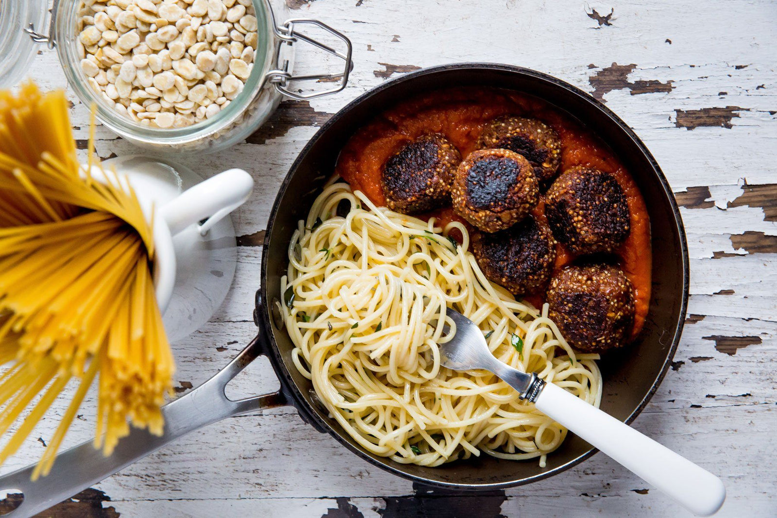 Quinoa and Fava Beanballs