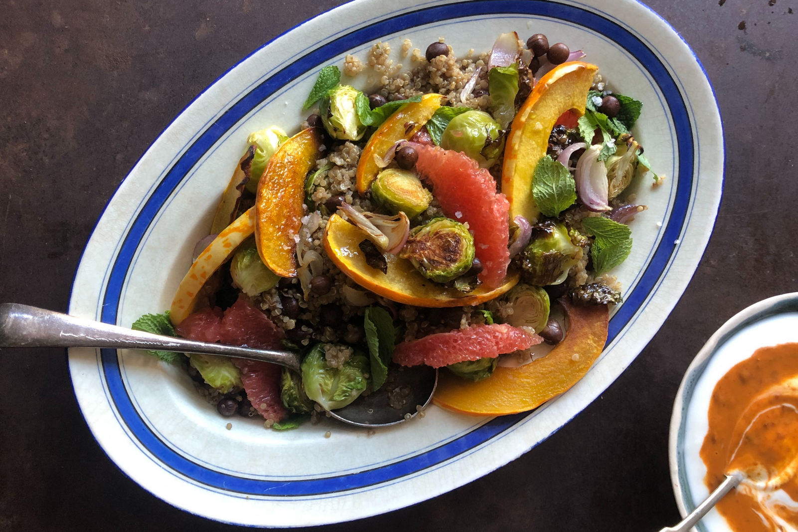 Roast Winter Veg with Carlins & Quinoa