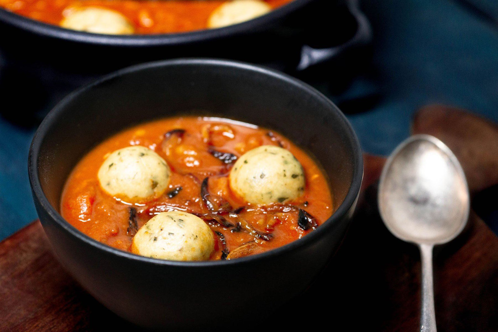Smoky Fava Bean Goulash with Tarragon Dumplings