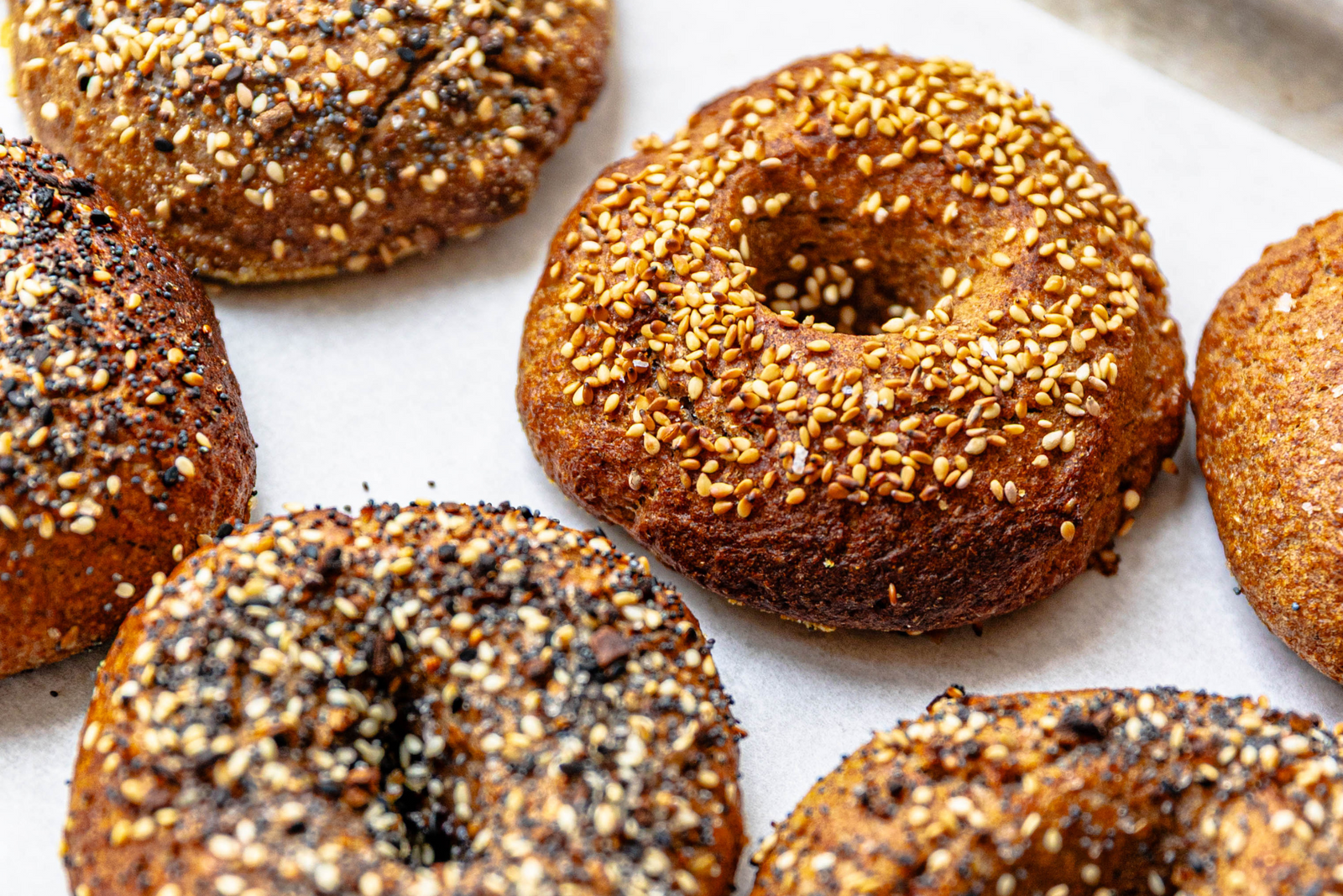 Sourdough Rye Bagels
