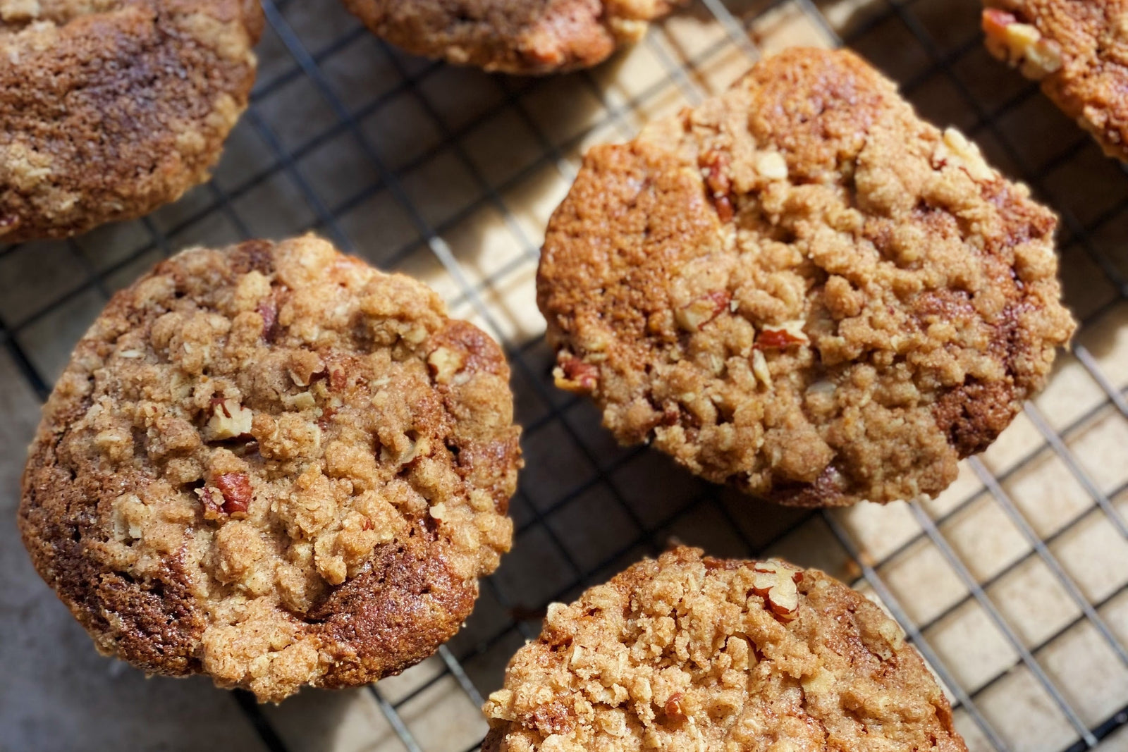 Spelt & Pecan Cinnamon Streusel Muffins