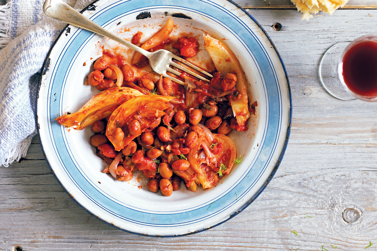 Stew of Borlotti Beans with Fennel
