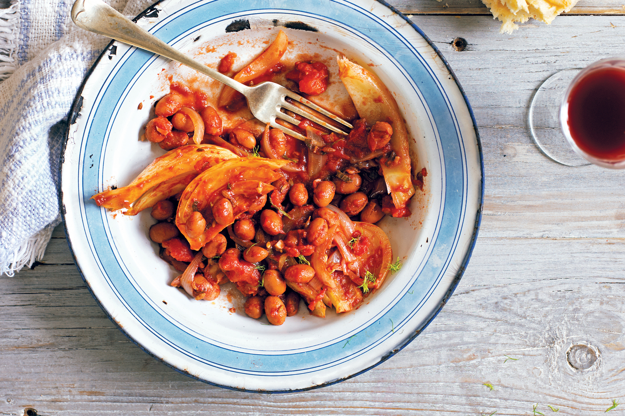 Stew of Borlotti Beans with Fennel