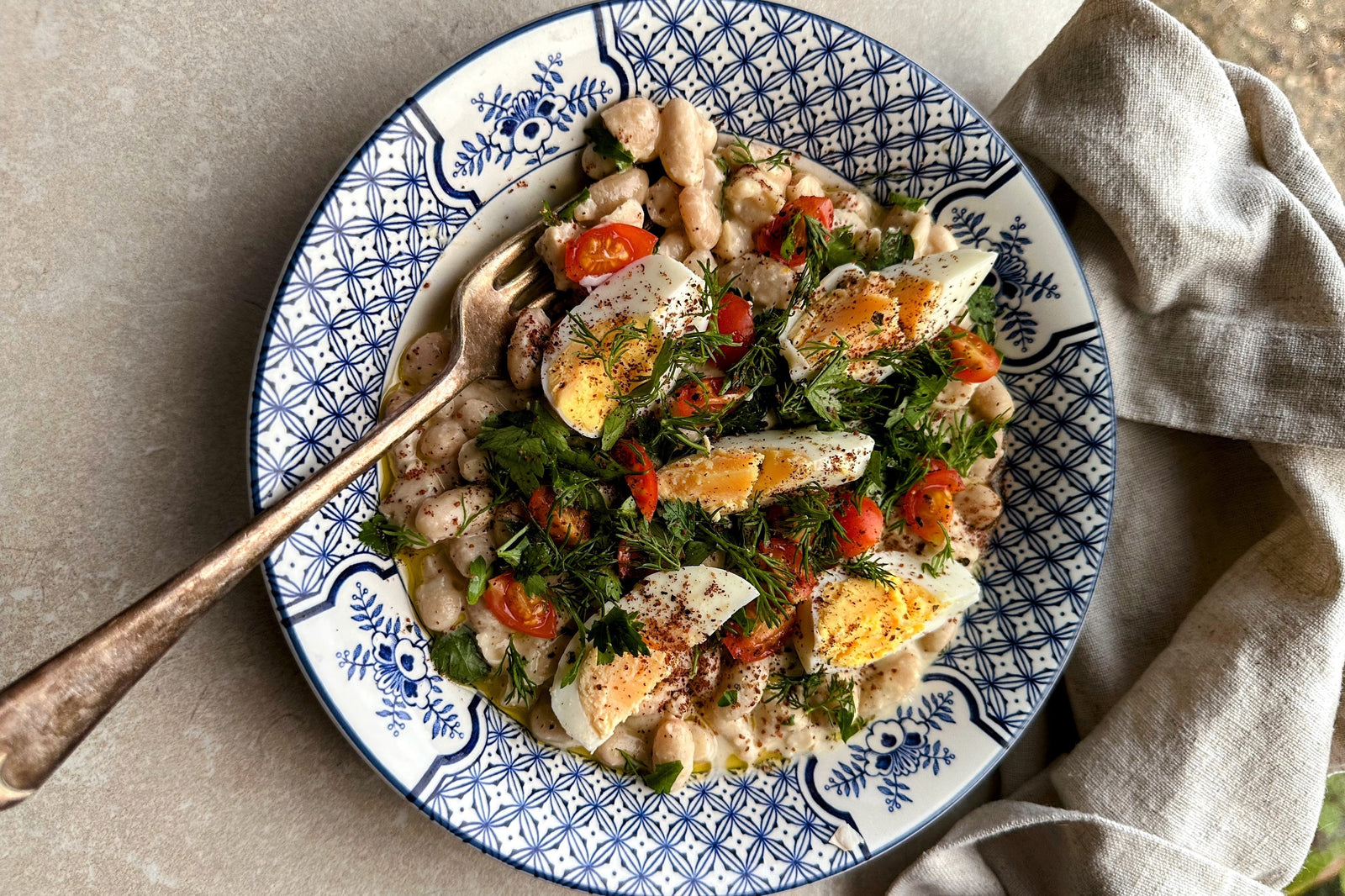 Antalyan Style Piyaz of Flageolet Beans