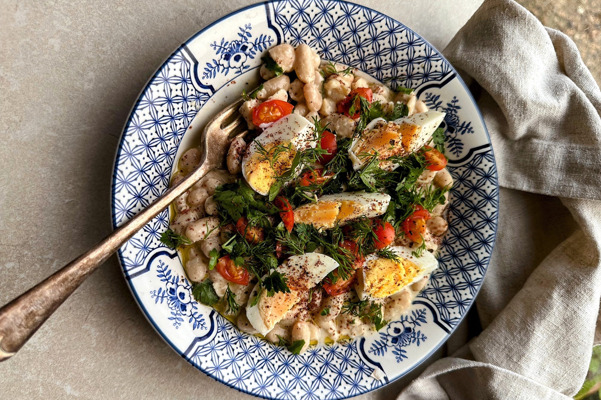 Antalyan Style Piyaz of Flageolet Beans