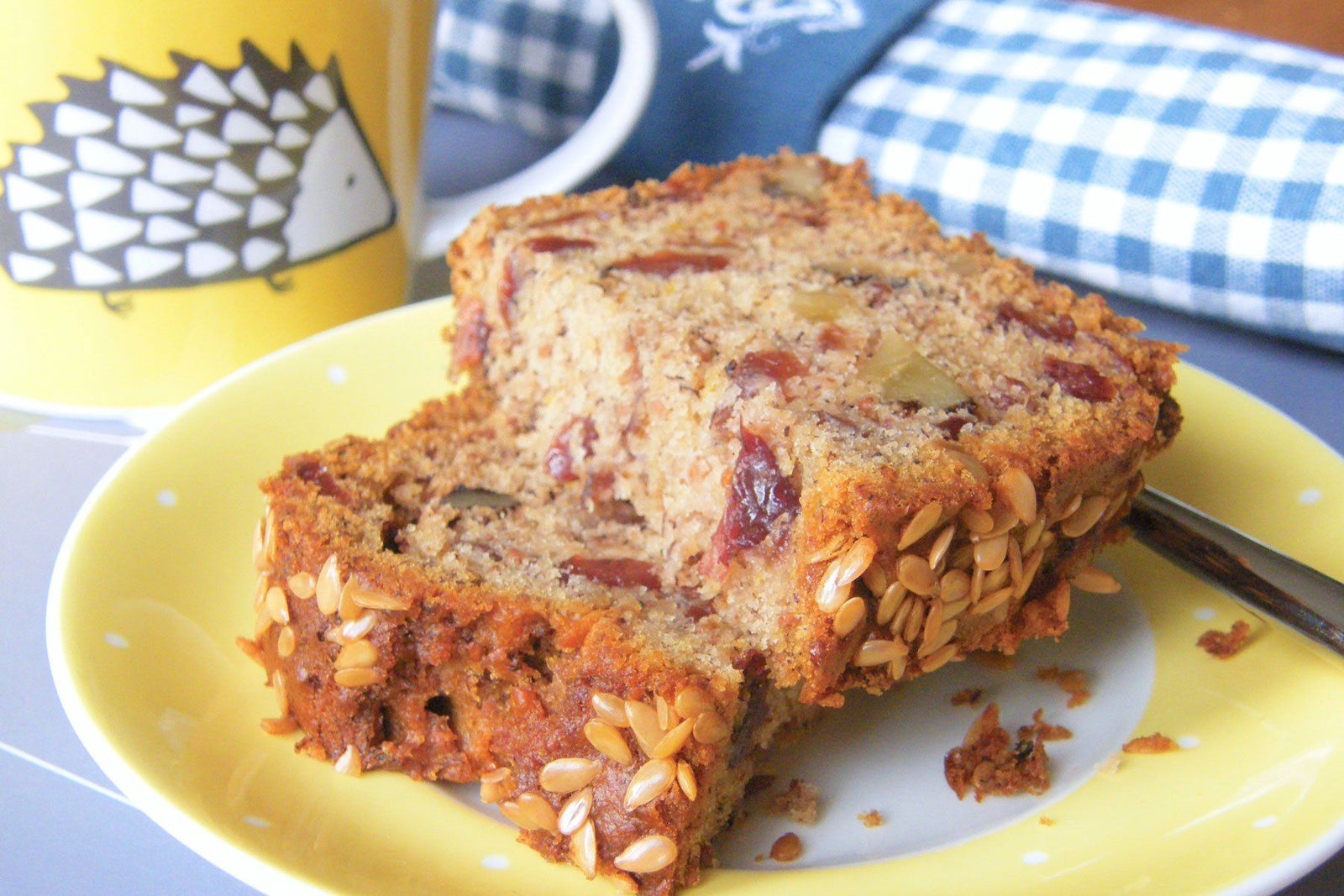 Vegan Cranberry, Orange and Walnut Cake