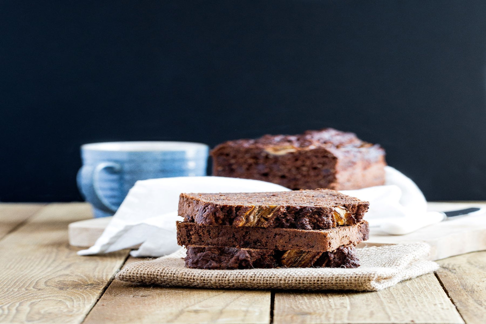 Double Chocolate Chia Banana Bread