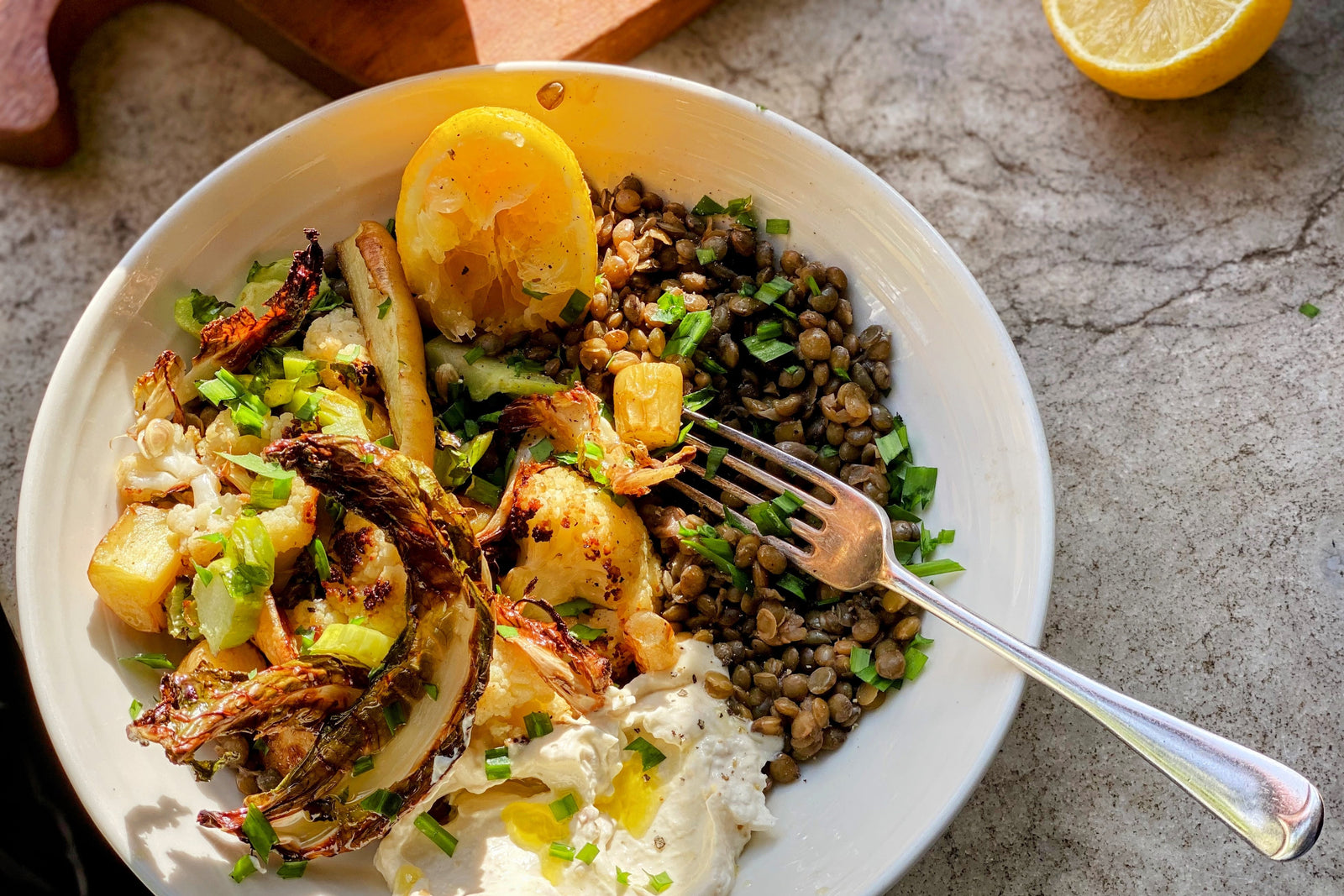  Warm Lentil & Brazil Nut Salad
