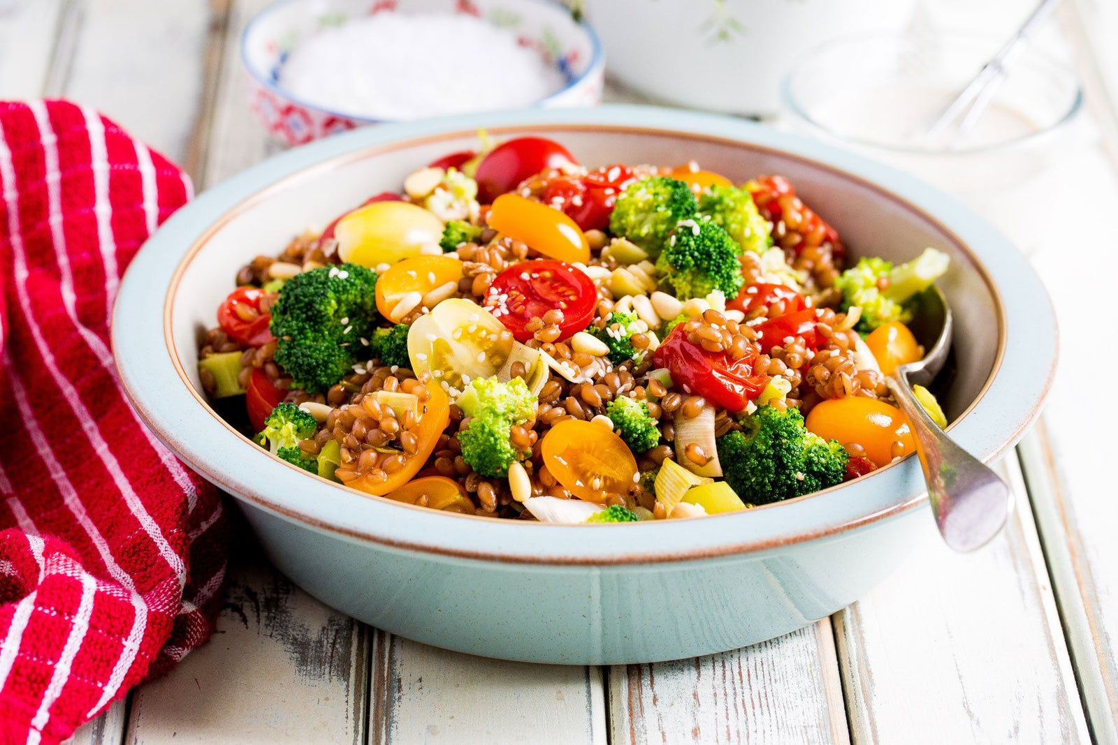 Wheat Grain Summer Salad