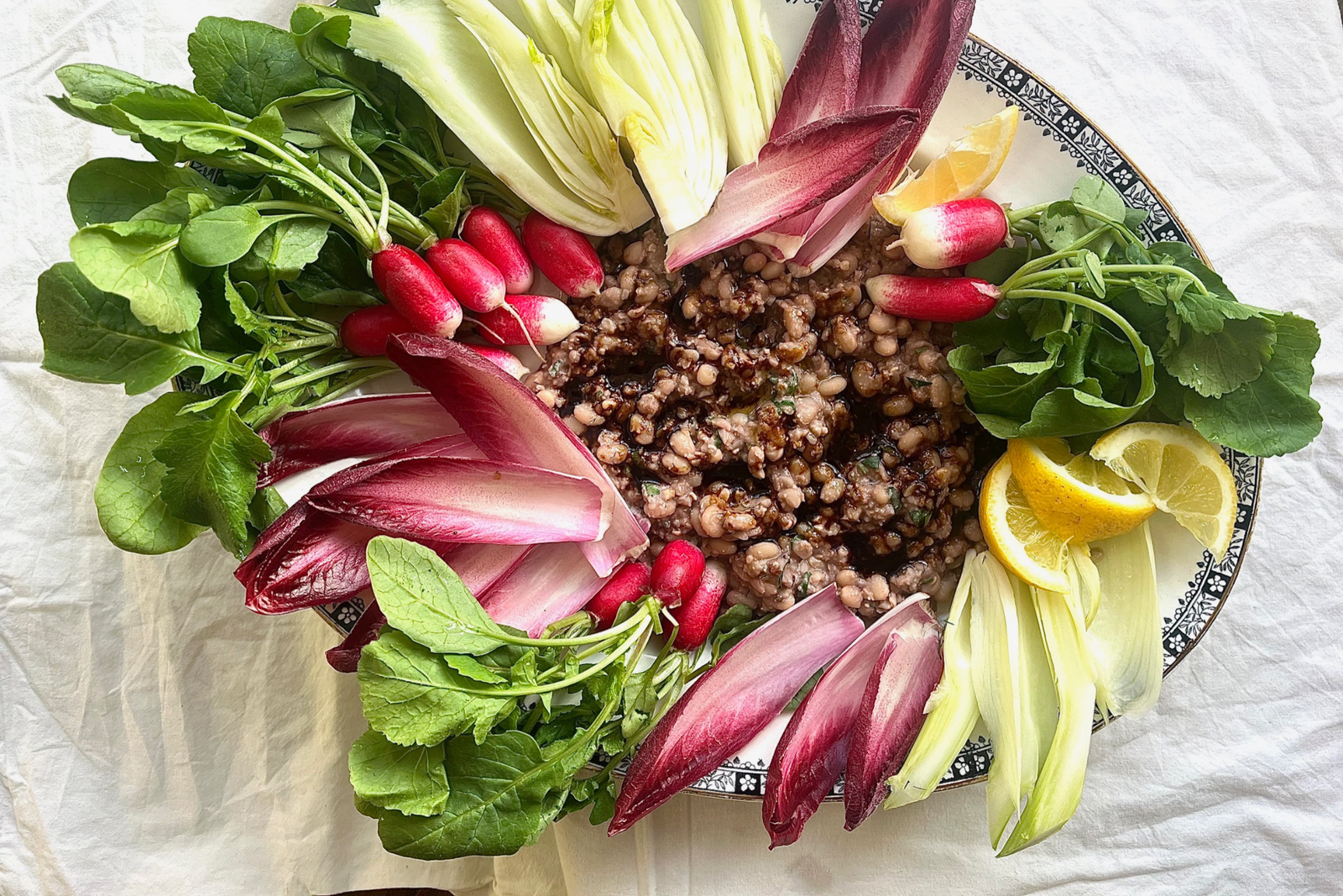 White Coco Bean & Walnut Dip with Pomegranate