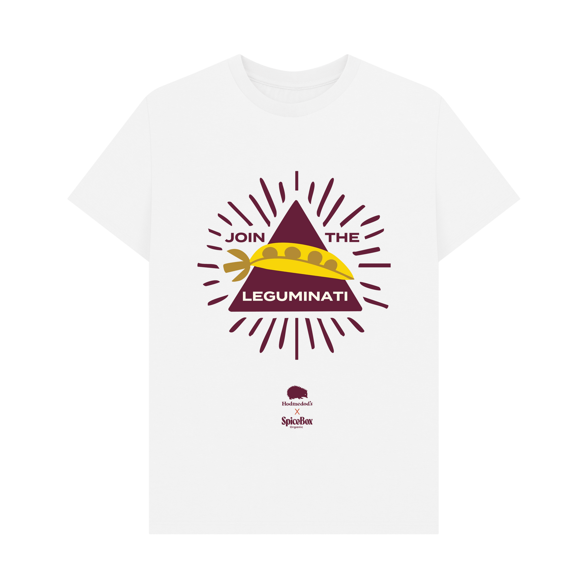 White Printed T-shirt Front