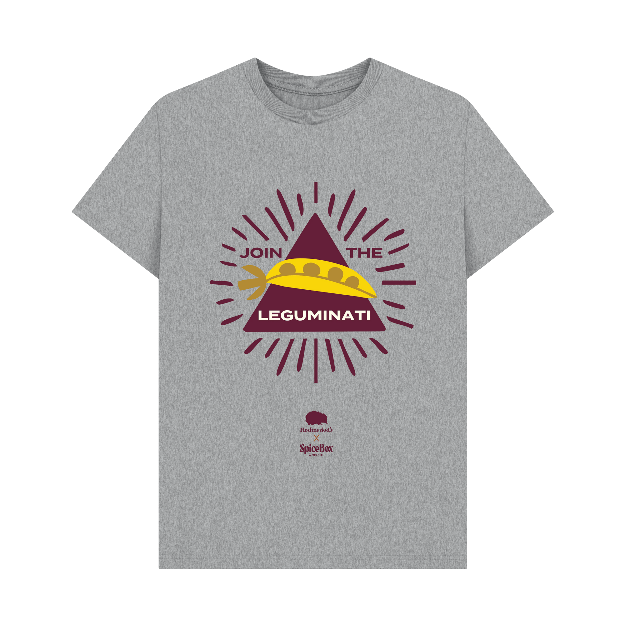 Athletic Grey Printed T-shirt Front