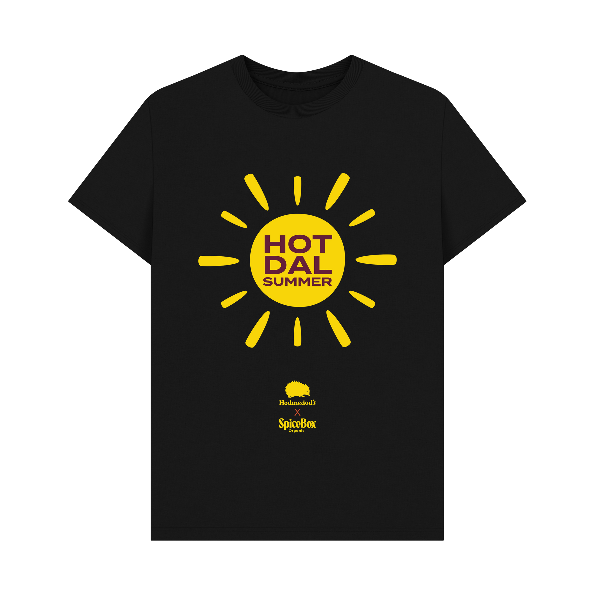 Black Printed T-shirt Front