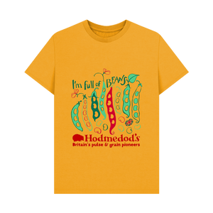 Mustard Printed T-shirt Front