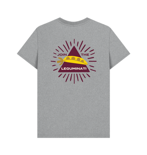 Athletic Grey Printed T-shirt Back