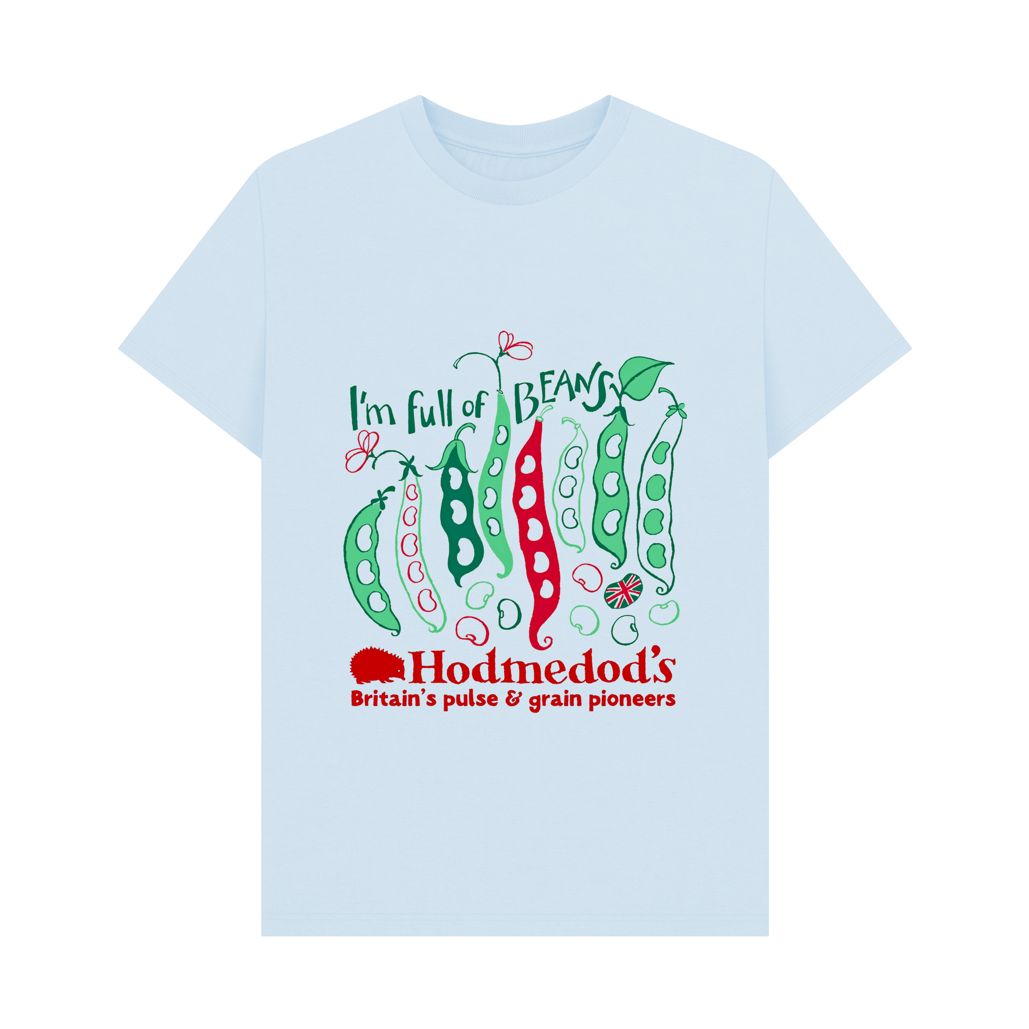 Sky Blue Printed T-shirt Front