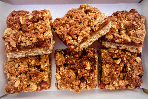 Barley & Fruit Crumble Squares