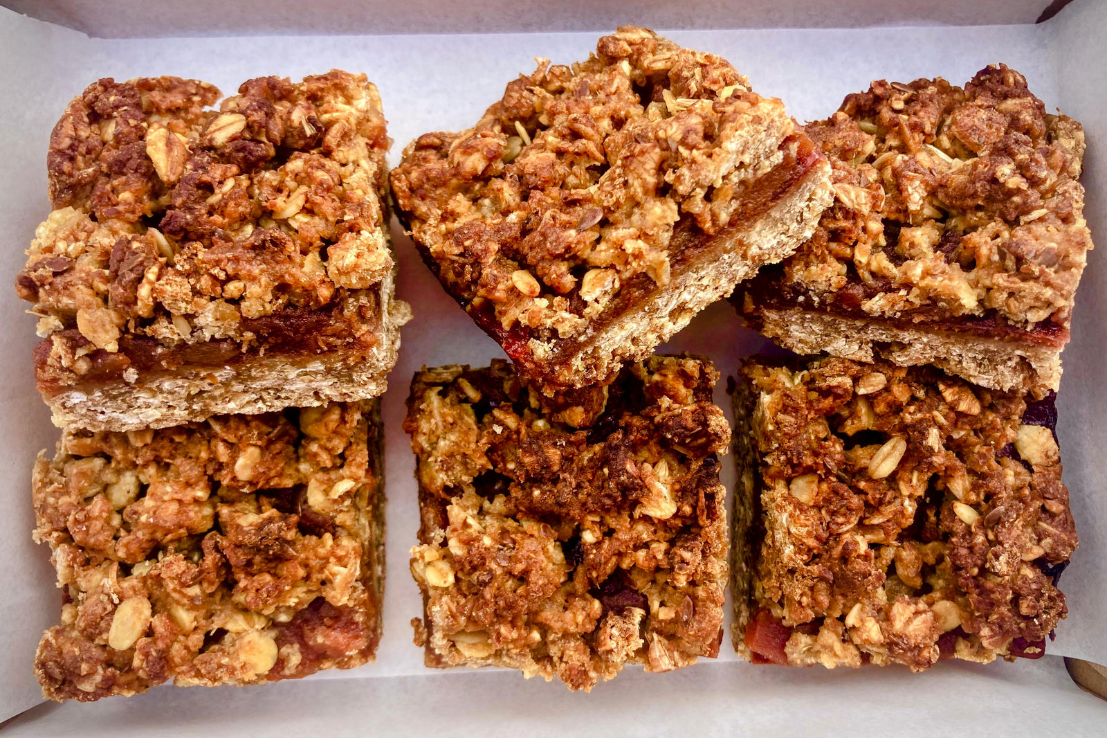 Barley & Fruit Crumble Squares
