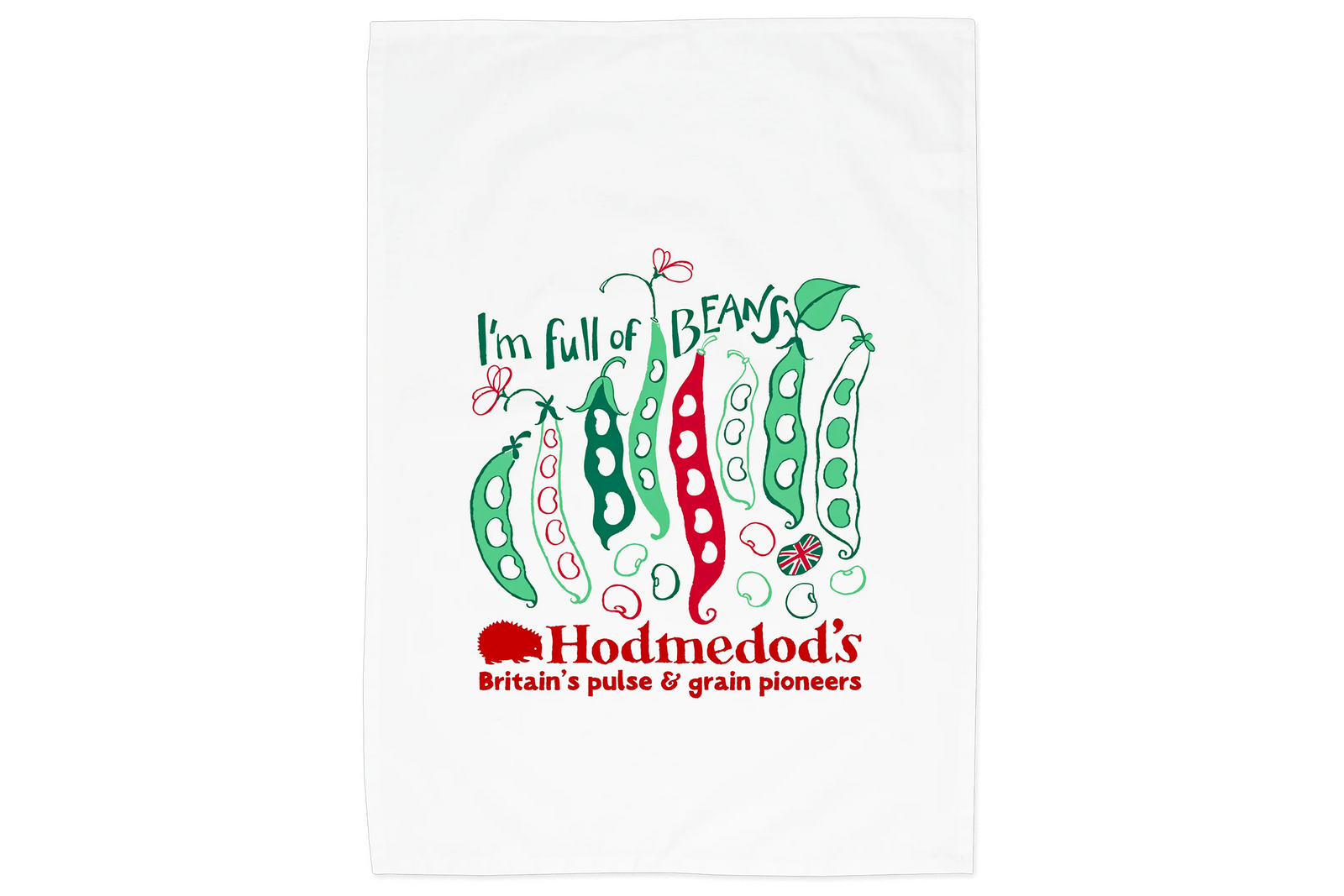 Full of Beans Tea Towel, Organic Cotton