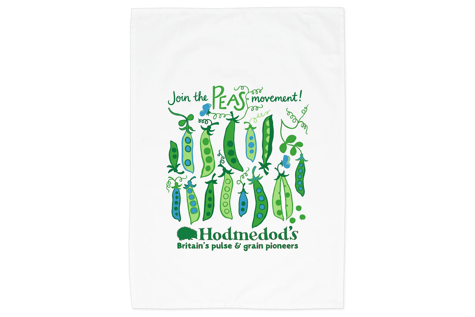 Join the Peas Movement Tea Towel, Organic Cotton