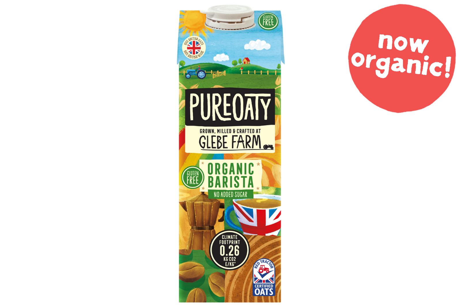 PureOaty Barista Oat Drink, Gluten-free, Organic
