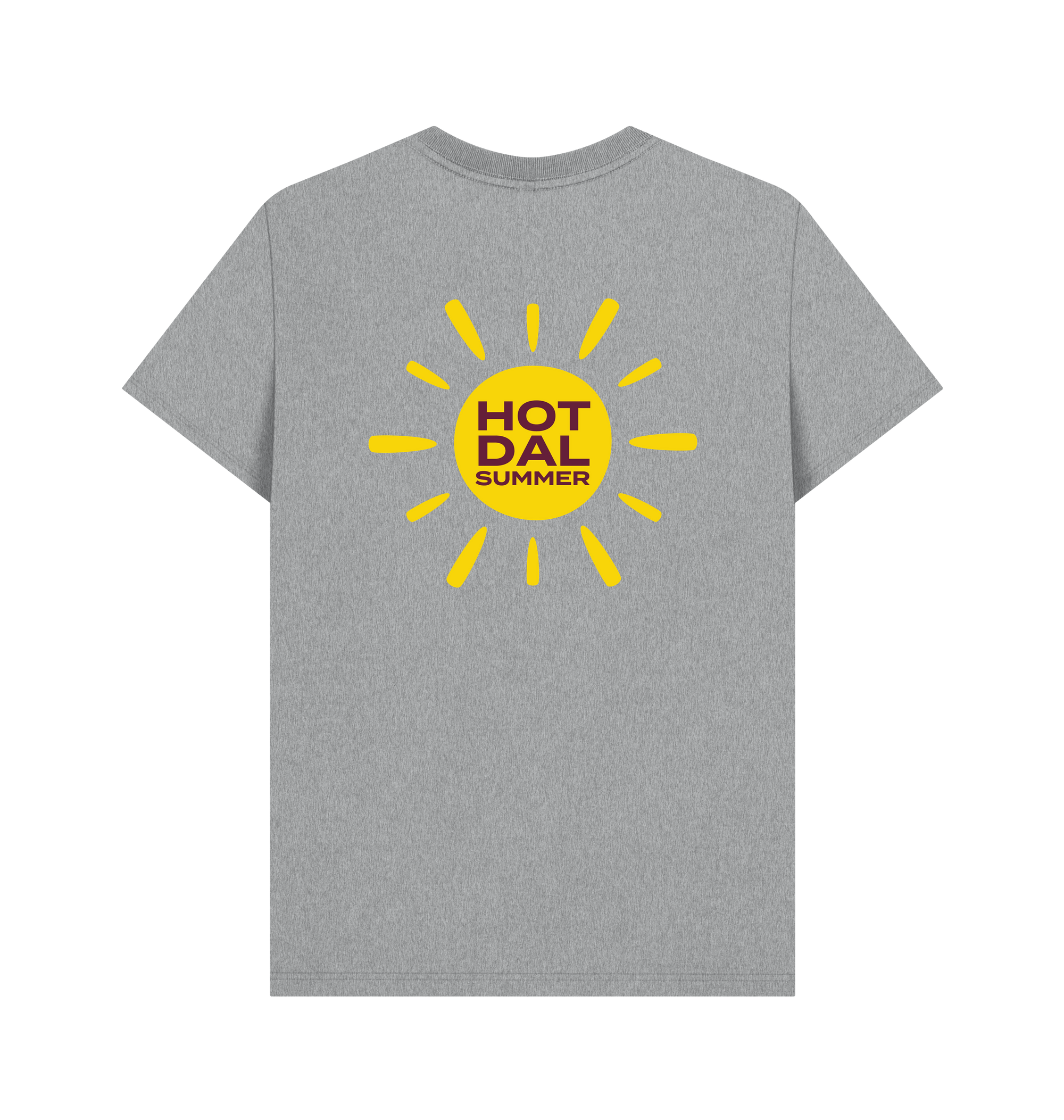 Athletic Grey Printed T-shirt Back