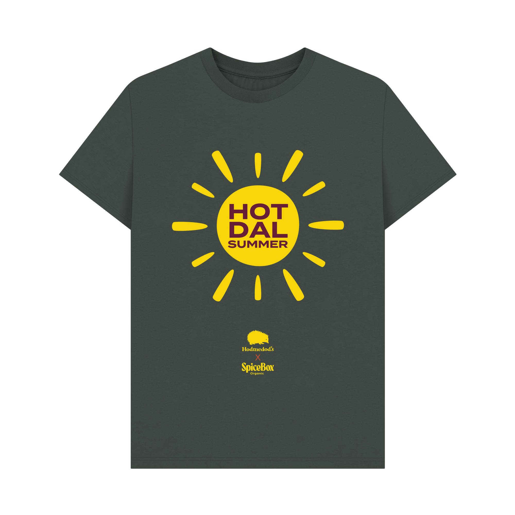 Dark Grey Printed T-shirt Front